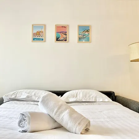 Apartment 'la Melanie' Neuf, Equipe, Terrasse, Centre Menton